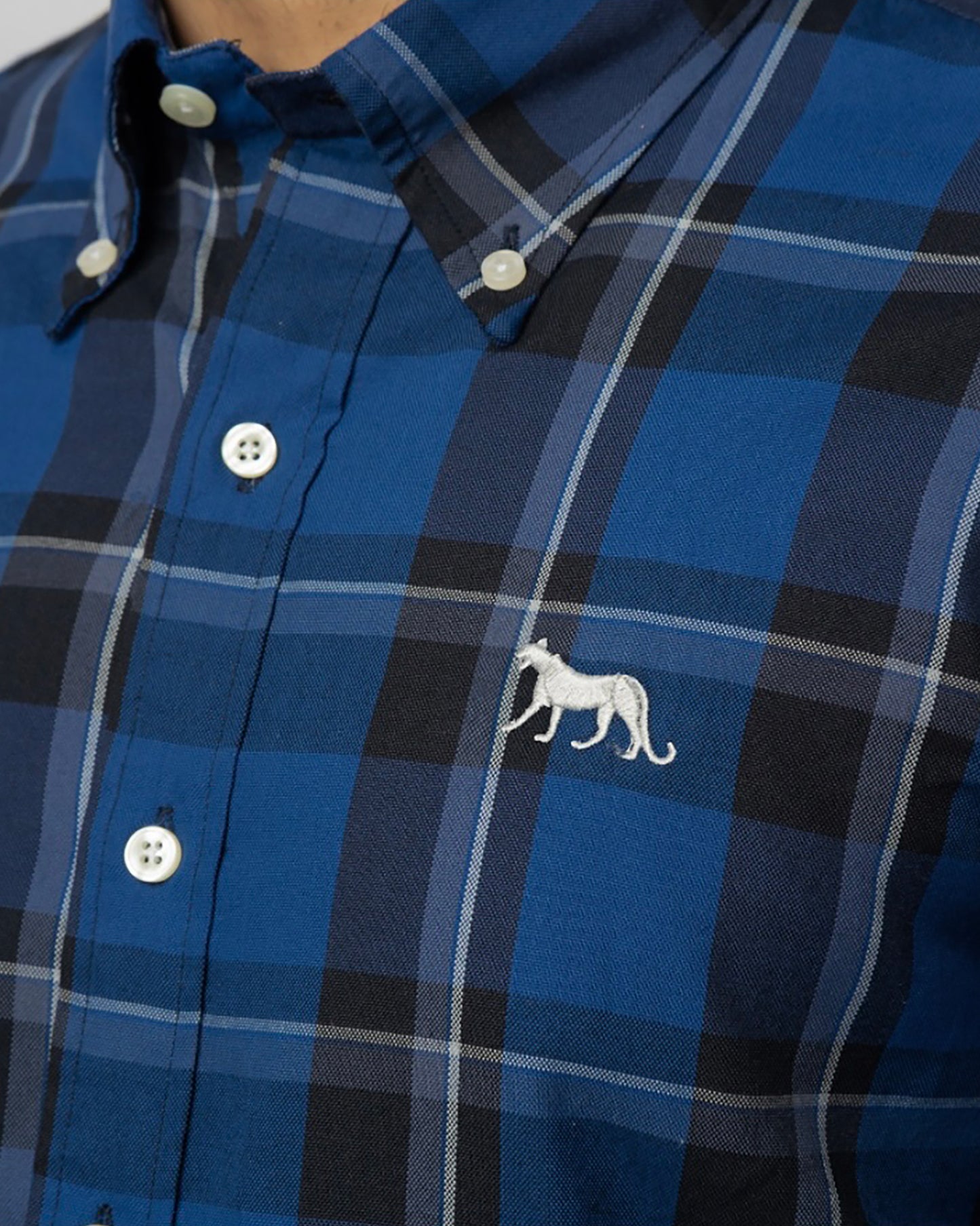 Oxford Check Shirt - Navyblue